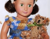 On sale, American Girl Doll , CINNAMON Teddy Bear, A Pet she can actualy Hold & Carry, pretend play, sleep with, made by Zzdsigns