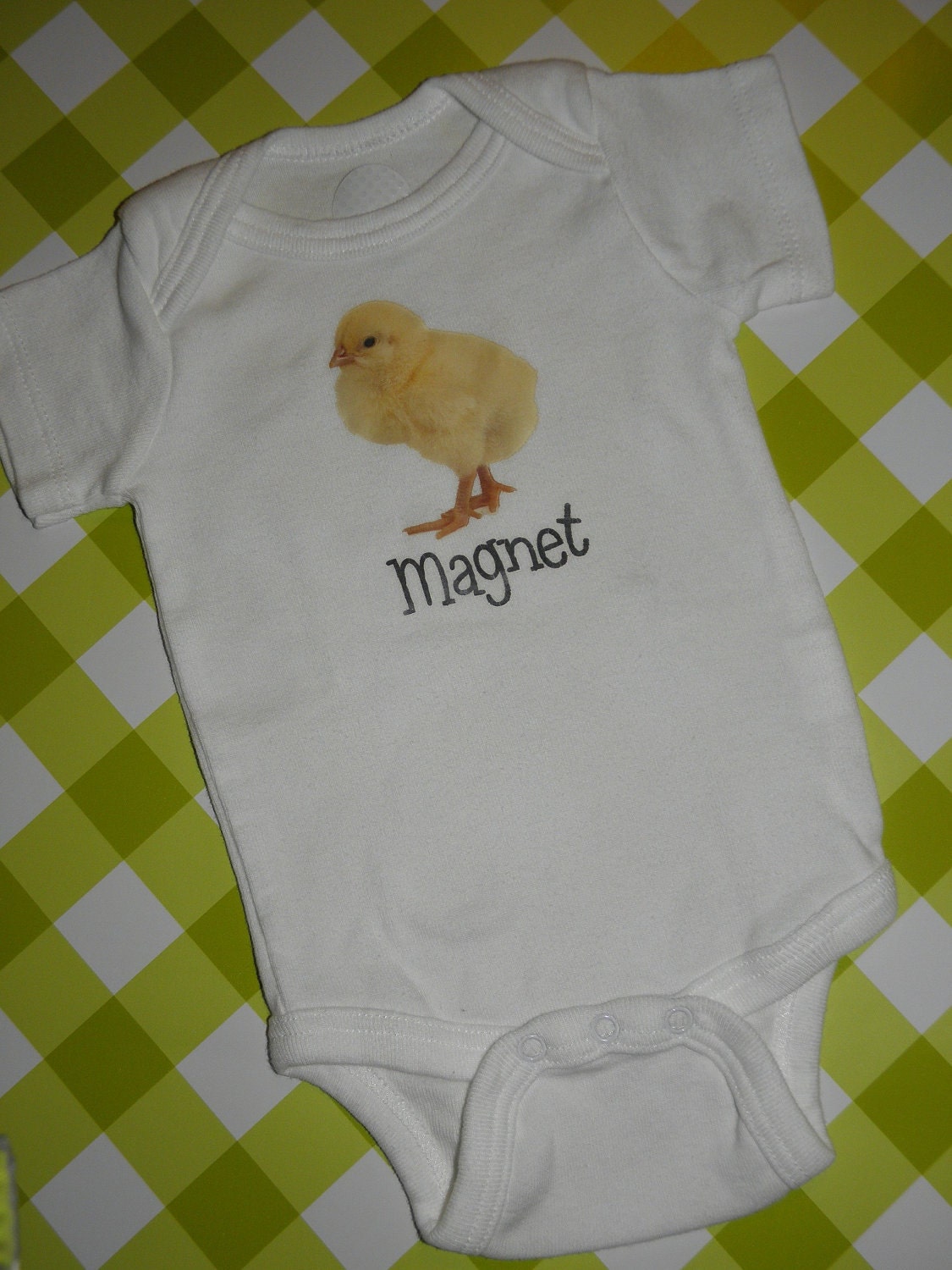 Baby Boy CHICK MAGNET Baby Onesie - YOU Pick the Size