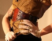Shoe Spat.......Hand Tooled And Studded Leather Belt
