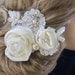 Bridal hair accessory, Bridal Hair Piece, Wedding silk hair flowers, Wedding Hair Clip, bridal fascinator
