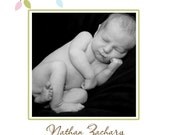 Cute Owl Birth Announcement for Boy or Girl