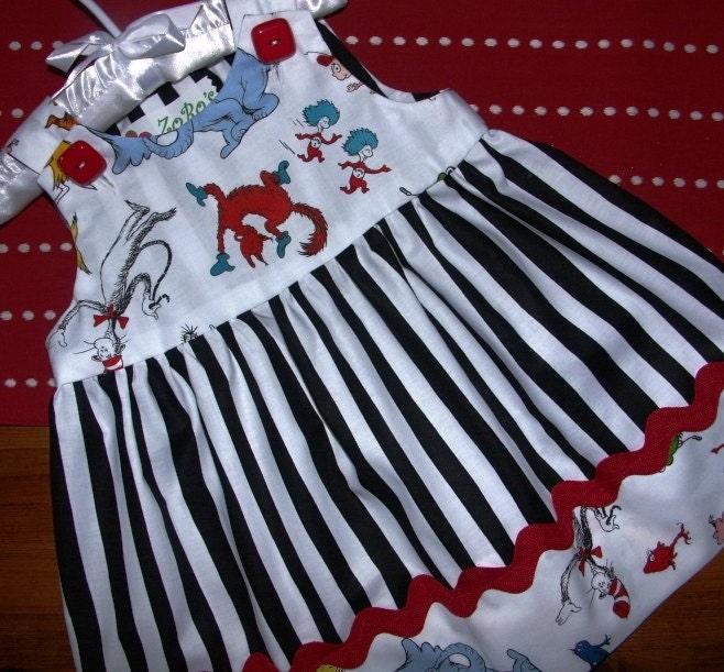Seuss Stripey Toddler Jumper or Tunic etsykids team