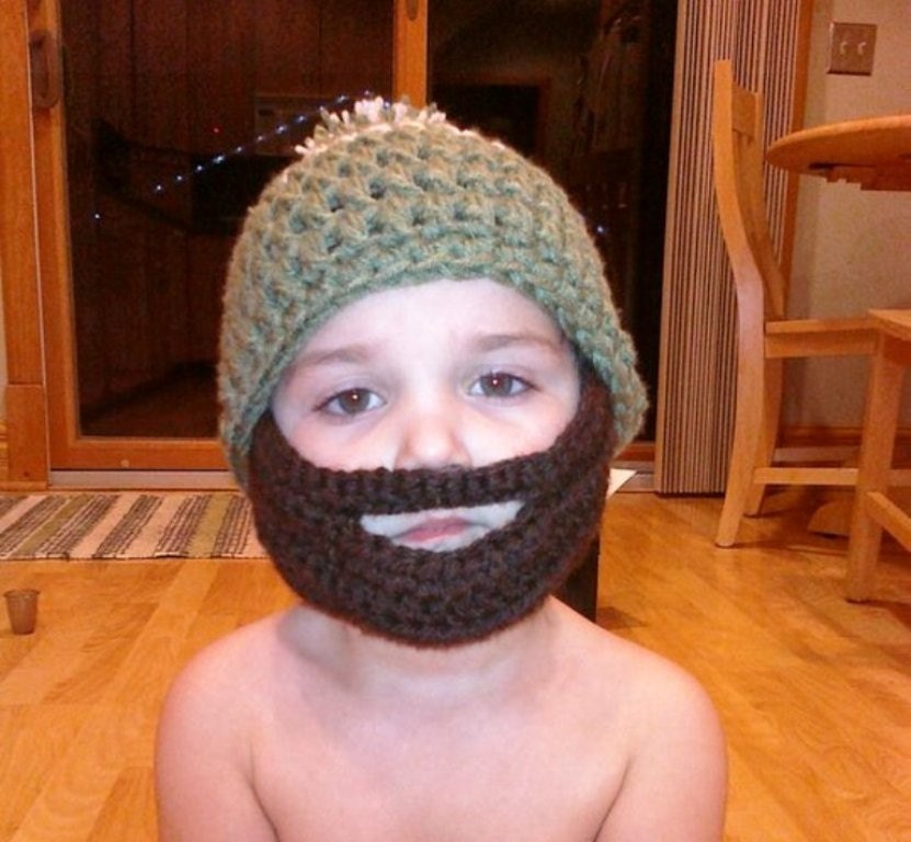 Ready to Ship Child Beard Hat