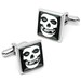 Misfits Glenn Danzig Crimson Skull Horror Punk Gothic Silver Cufflinks 062-CLS