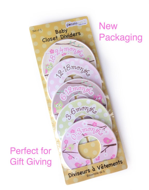 Clothing Closet Dividers - Sweet Birds and Owls