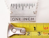 Give Me An Inch - Real Inch Ruler Necklace