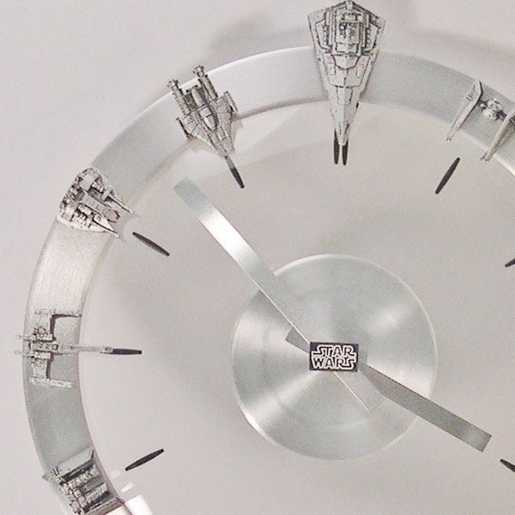 Star Wars Clock Starships and Fighters Clock