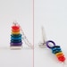 Rainbow Stacking Toy Necklace for New Mothers