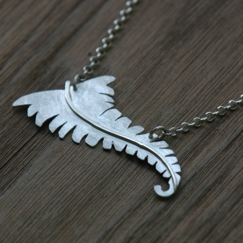 Fern Necklace in Sterling Silver