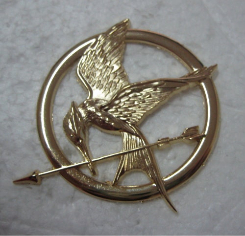 Large Katniss Everdeen Hunger Games Mockingjay Brooch Pin