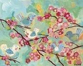 large cherry blossom birdies