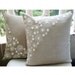 Elegance - Throw Pillow Covers - 16x16 Inches Linen Pillow Cover with Mother Of Pearl