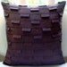 Plum Ocean - Throw Pillow Covers - 16x16 Inches Silk Pillow Cover in Purple