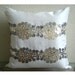 Decorative Throw Pillow Covers Accent Pillows Couch Pillows 16 Inch Ivory Silk Dupioni Antique Accents Silver And Gold Home Decor Living
