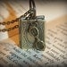 Brass Book Locket with Glasses