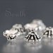 TierraCast Antique Silver 5mm Tiffany Style Bead Caps (10)