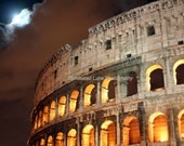 SALE Colosseum at Night - Signed 8 x 10 Fine Art Travel Photograph, Rome, Italy, Europe by IlluminatedLuna on Etsy