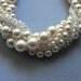 Statement Necklace 2013 Trends Vintage Style Chunky Bridal Pearl and Crystal Necklace Multistrand Swarovski Pearl: Becca