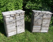 Weathered Reclaimed Barnwood Cabinet