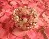 Pink Valentine Bracelet, One Size Fits All, Birthday - Wedding or Valentine Gift