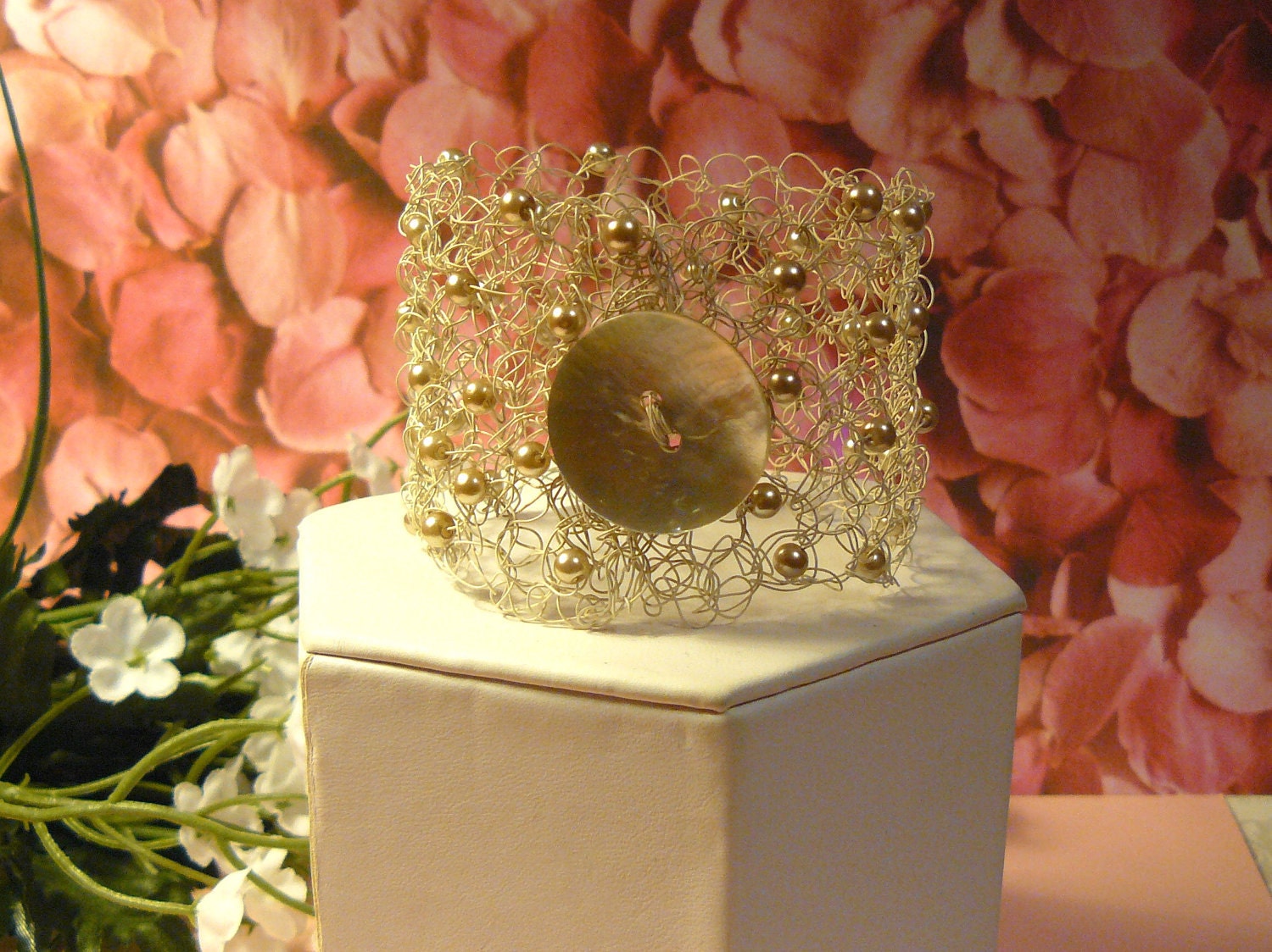 Wedding Lace - a Crocheted Cuff