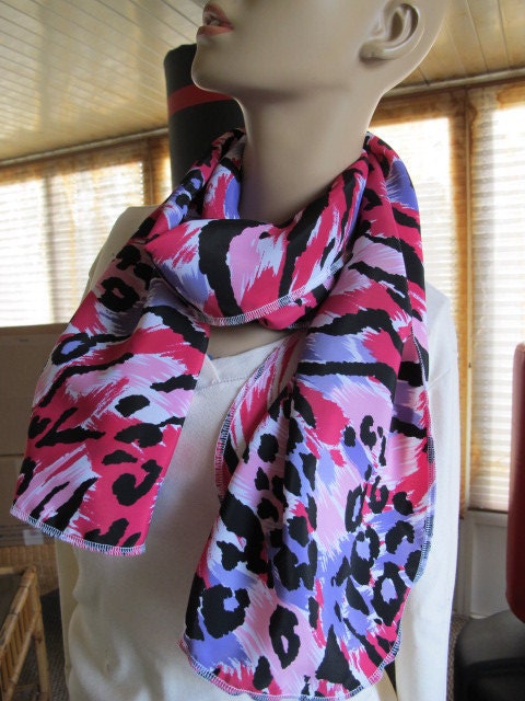 SALE - Funky Animal Print Fabric Scarf (764)