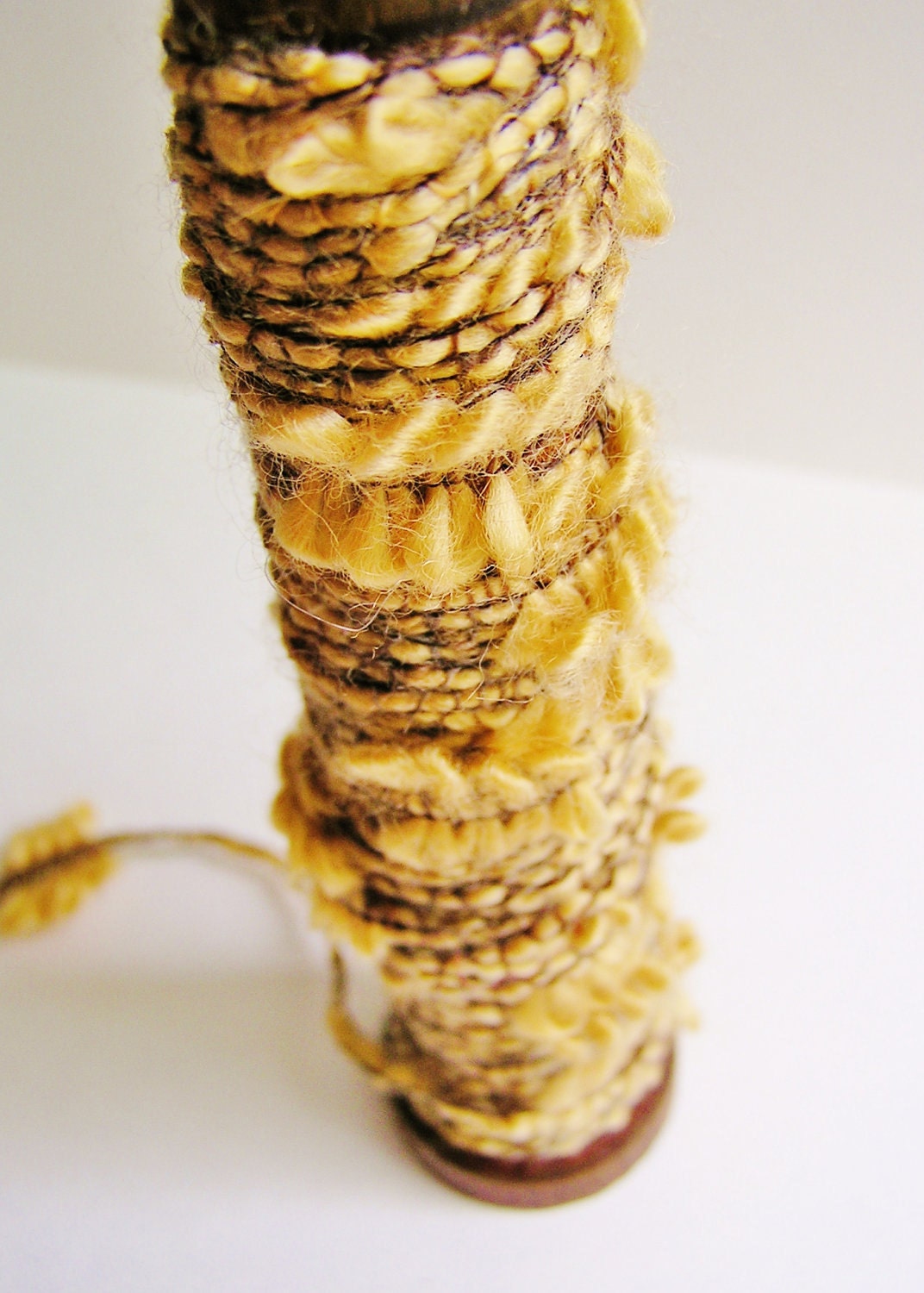 Toffee Bowtie trim lovely fringe ribbon passementarie embellishment - wedding, holiday, wrap, craft, supply - 5 yards