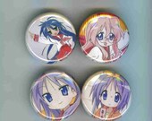 Lucky Star 1 Inch Pinback Buttons