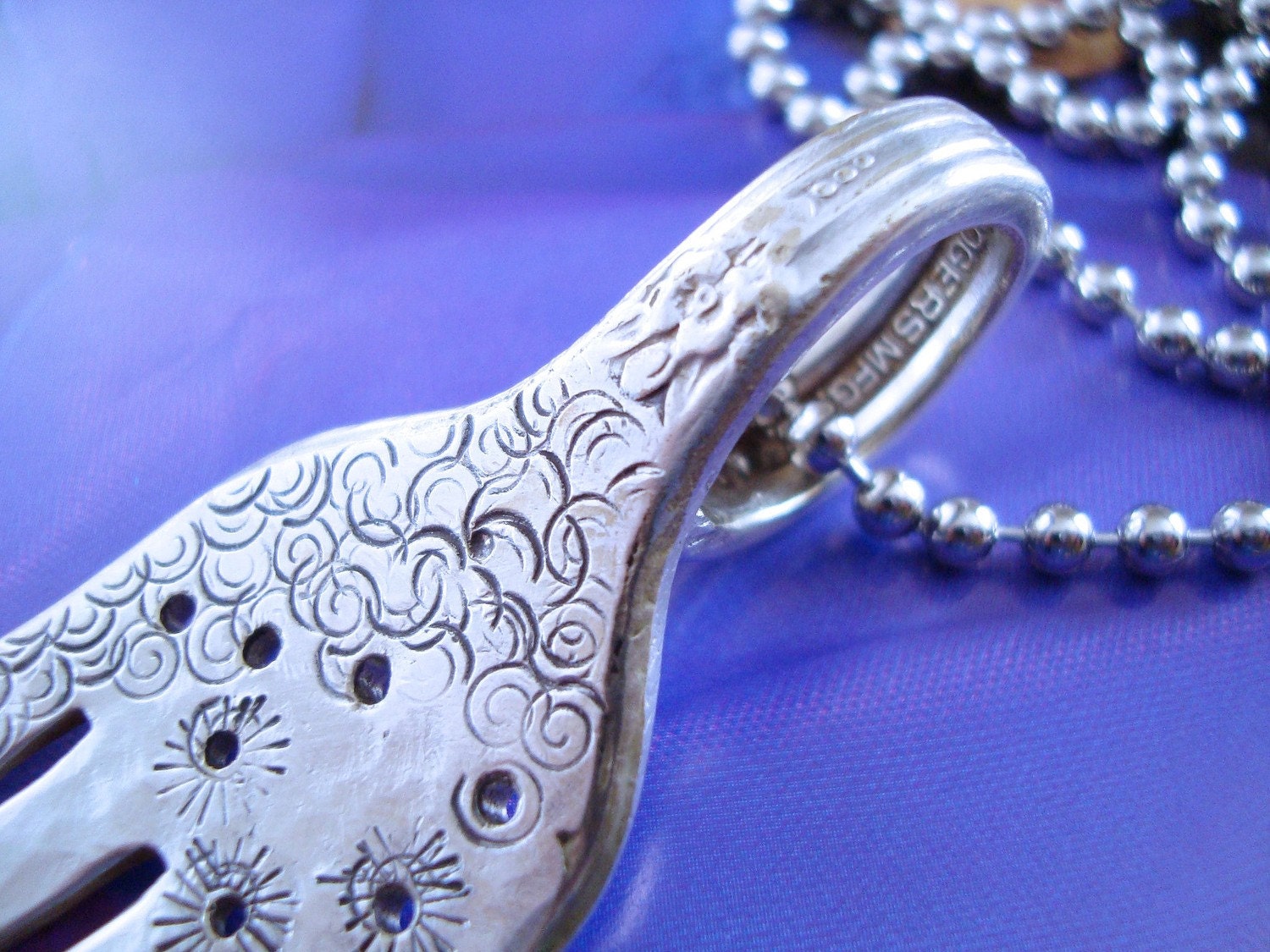 Fork Necklace. Vintage SIlverware.