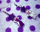 Sailor Moon Luna and Artemis Cat Earrings