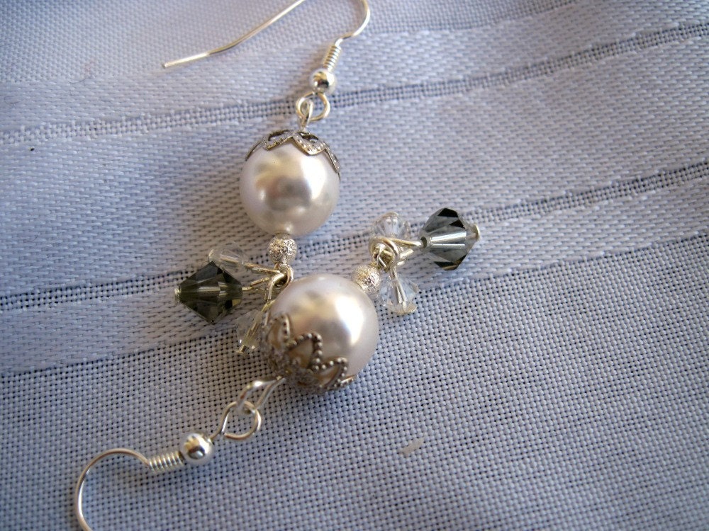 Pearlicious Swarovski Crystal Dangle Earrings