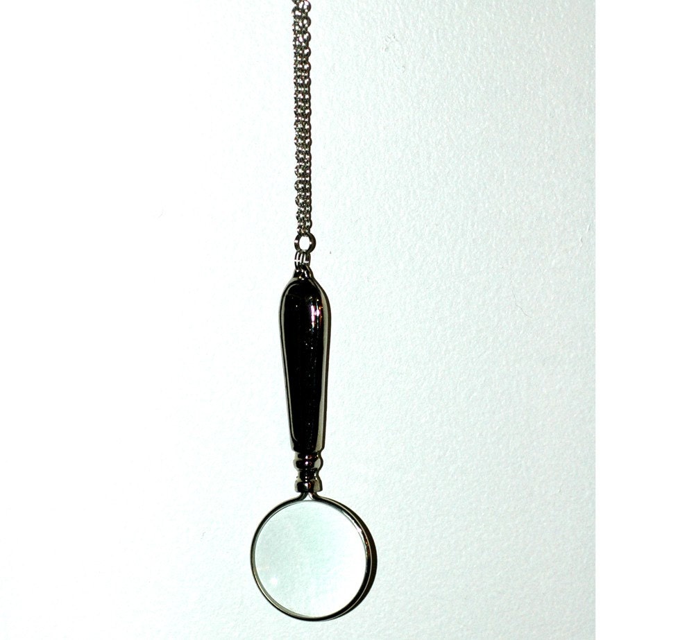 Evil Dead Magnifying Glass Necklace
