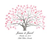 RESERVED for JESSICA Fingerprint / Thumbprint Tree Guestbook Alternative LARGE Wedding