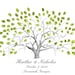 Savannah Live Oak Thumbprint Tree Guestbook Alternative LARGE