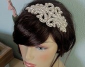 Essie-deco glamour crystal headpiece-made to order