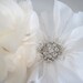 Most Adored-Poppy hairpiece with rhinestone centerpiece-custom made to order