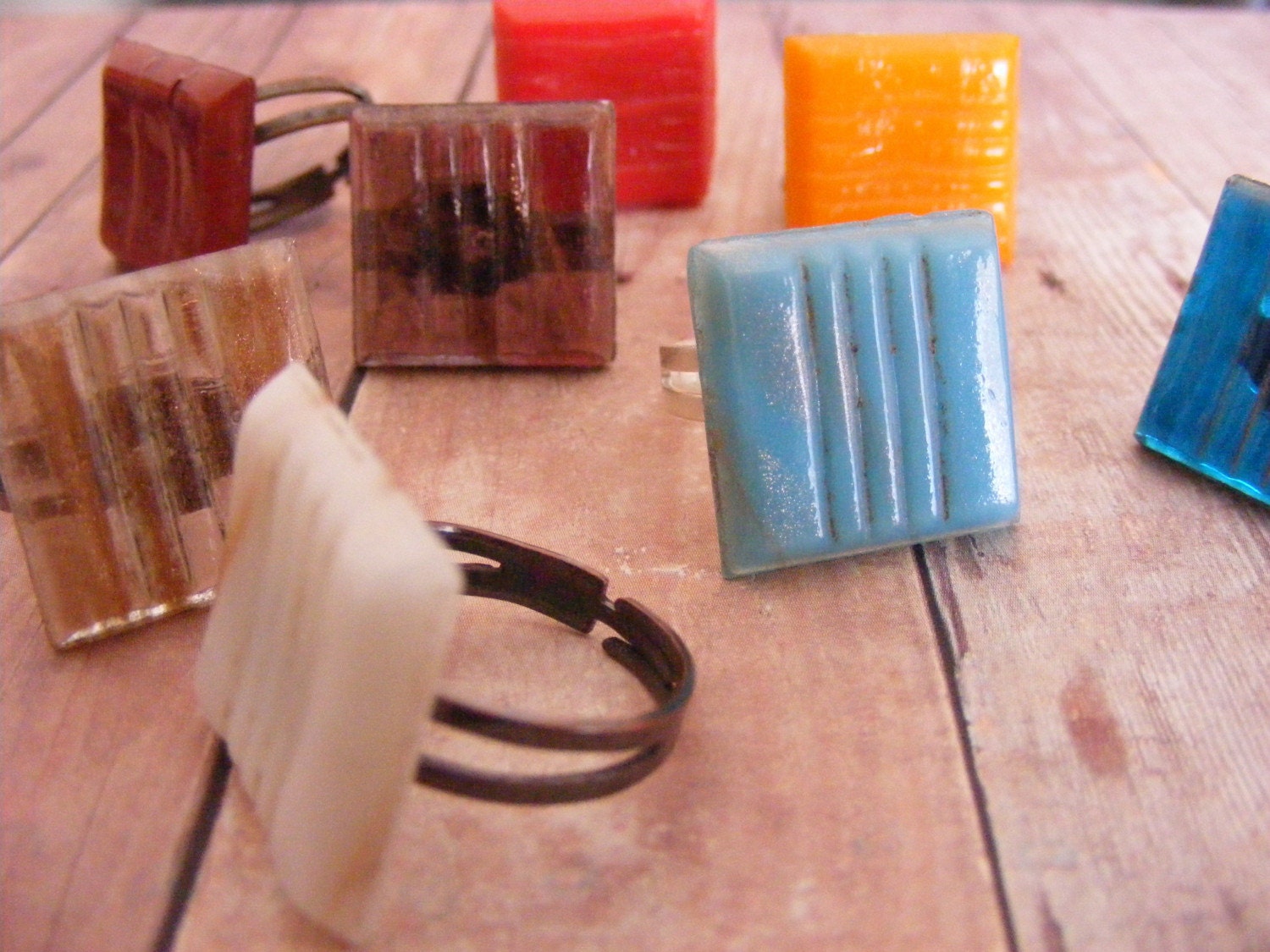 Mosaic Tile Rings