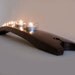 The Moonlight, Finest Oak Wine Barrel Stave Candle Holder 5 or 7 candles, elegantly recycled wood, choose your color