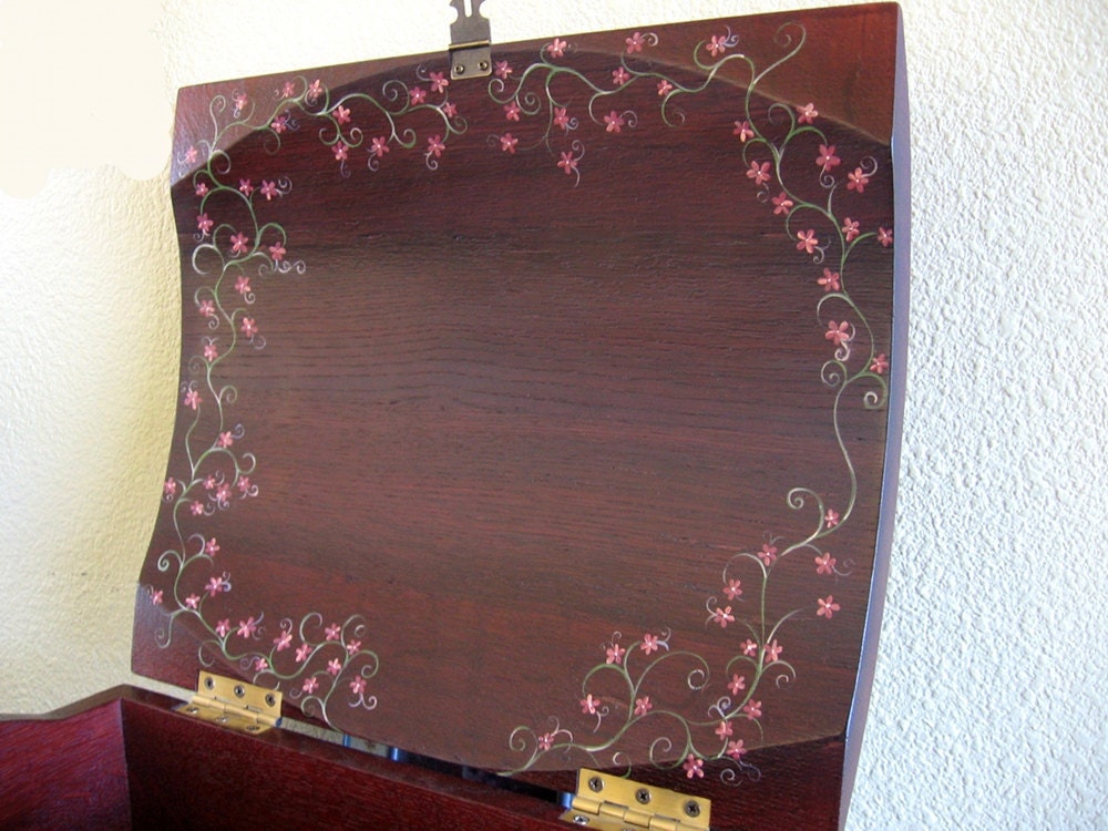 The Wish Box, recycled oak wine barrel wedding wish box with card slots