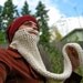 wizard knit beard - face neck warmer, costume, disguise, gandalf, dumbledore, harry potter, dickie, scarf