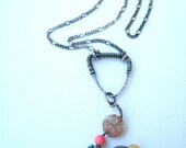 Gemstone Curl Sterling Necklace