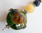 Sterling Silver Charm Bracelet in Vintage Crystals and Gemstones