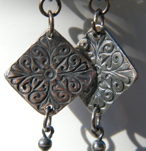Pure Silver Icy Lace Earrings