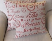 Provence in Red 2 pillow covers 20x20