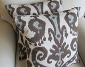 Ikat  Pair of Pillow Covers 18x18 inches