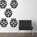 Damask Brocade vinyl wall decal set