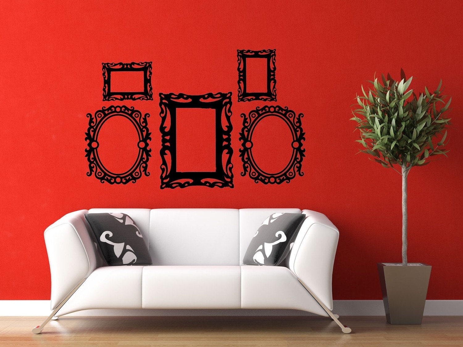 Baroque Picture Frame Set - Vinyl Wall Decals