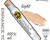 All Natural Erzulie Mineral Concealer Stick in LIGHT  Acne Safe Makeup Non-Comedogenic Makeup  Extra Coverage Cream Concealer with Argan Oil