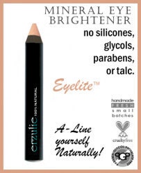 All Natural Mineral Makeup Pink Mineral Highlighter and Corrector Pencil  with Argan oil Acne Safe Makeup  Brightens Eyes Instantly