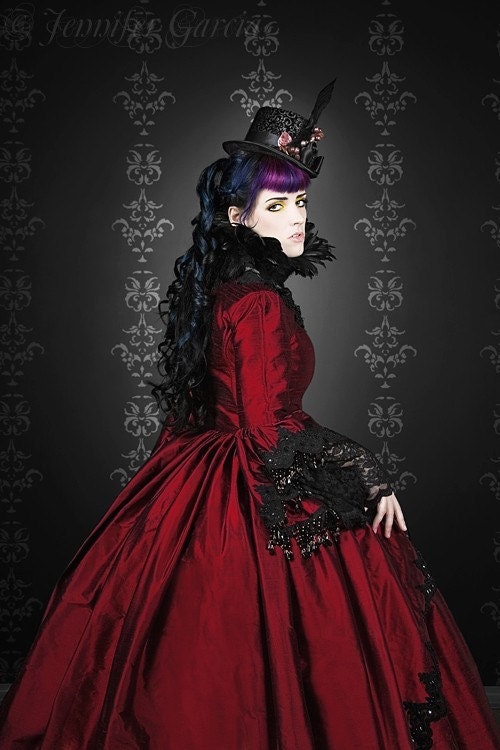 Gothic Silk Marie Antoinette Fantasy Gown Your Size Custom